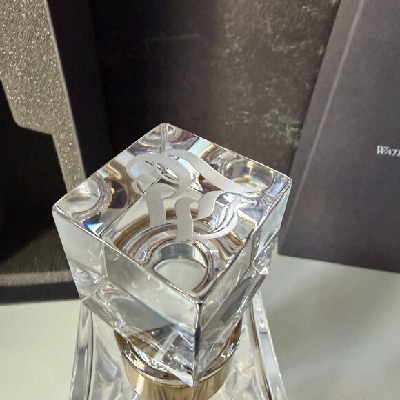 Waterford Lismore Revolution Crystal Square Decanter 25.3oz with Original Box - Picture 14 of 16